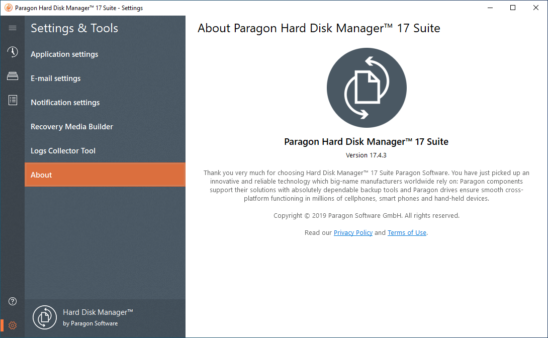Paragon Hard Disk Manager v17.20.11